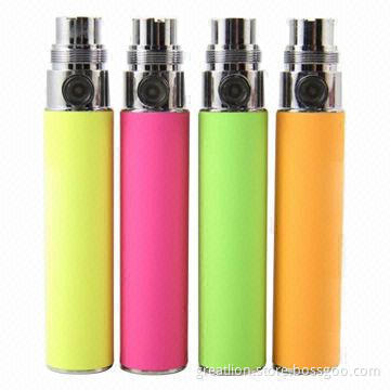 Hot-selling 650/900/1,100mAh eGo-T Batteries for E-cigarettes, No Ignition and Fire Hazard